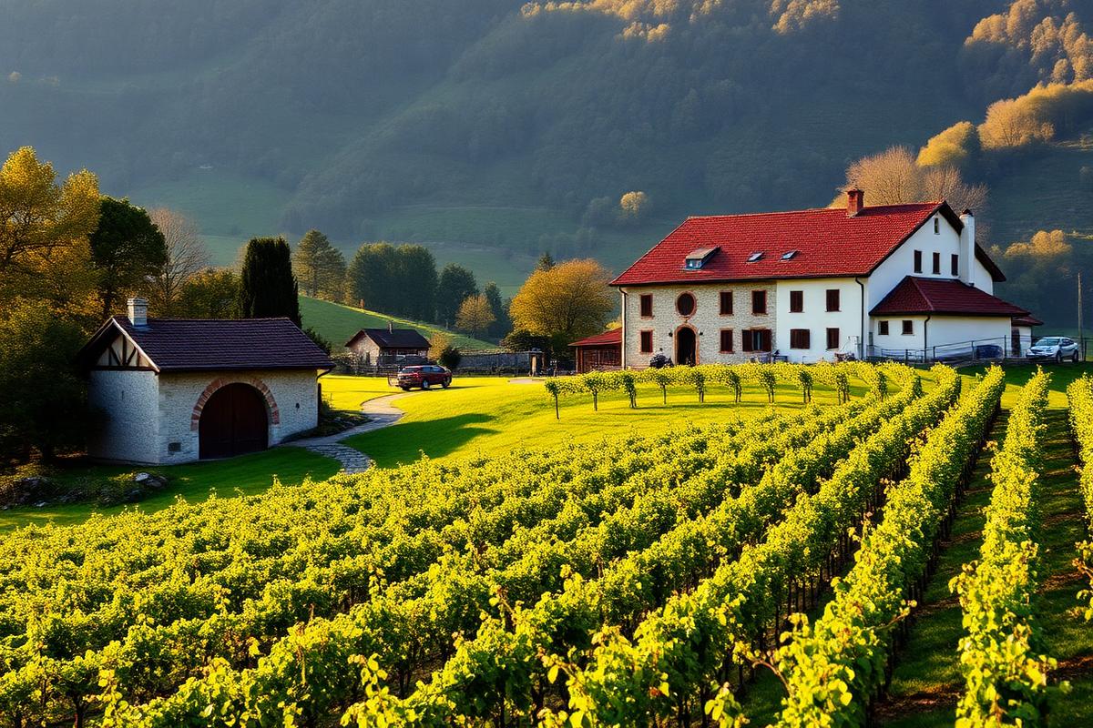 Kmetija z vinsko kletjo in vinogradom na Kapelskem Vrhu